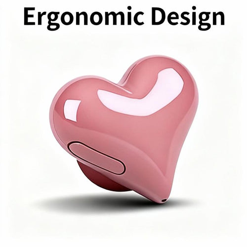 Avamoon Heart Shape Wireless Noise Cancelling In-Ear Gaming Headset with LED Touch Control for Girls and Women Electronic Gift Made of Durable PC ABS Material Bluetooth 5.3 Connection Clear Calls IPX4 Water Resistant